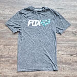 Fox Racing Womens Gray Short Sleeve Shirt Size Small